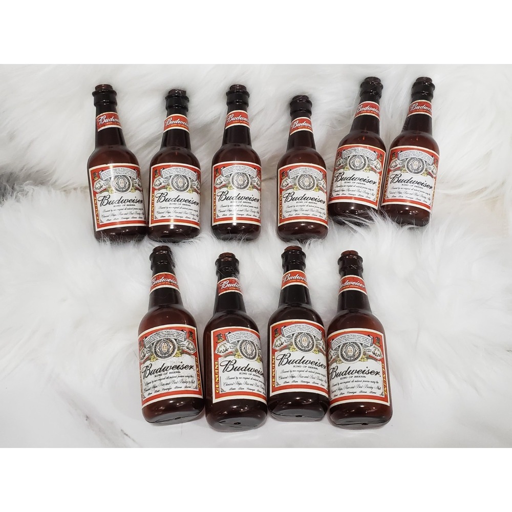 Vintage Budweiser Bottle String Light Cover Set Lot Of 10 Bar Party Decor Camper